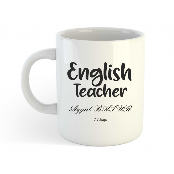 İngilizce Öğretmeni Kupa Bardak 
